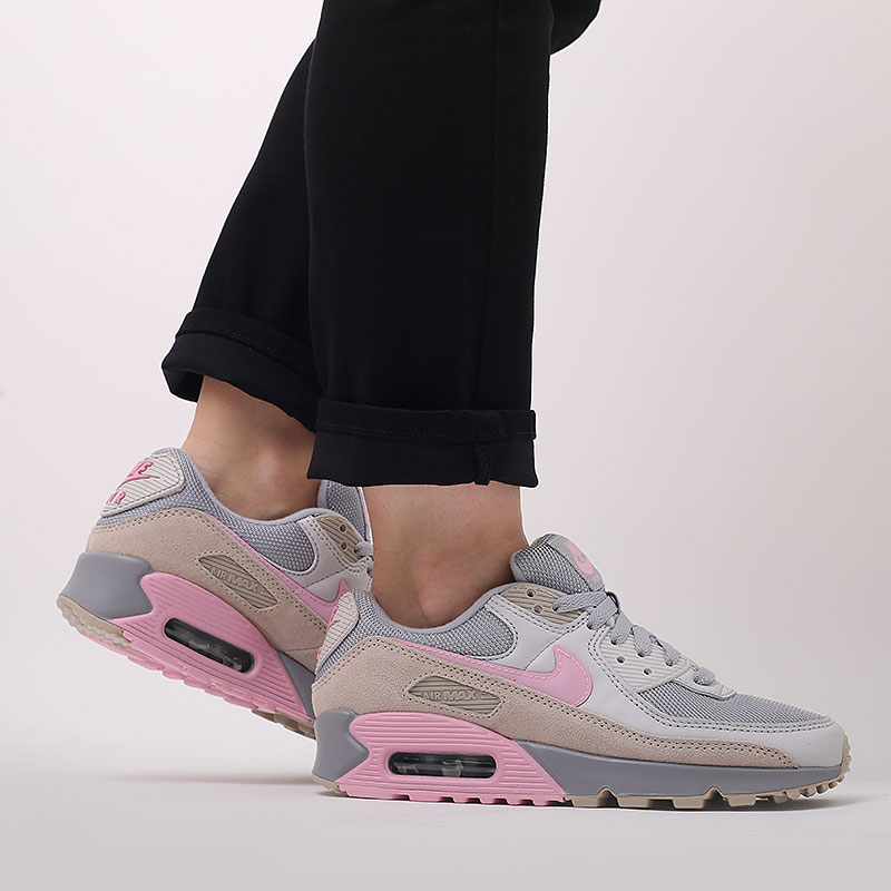  серые кроссовки Nike Air Max 90 CW7483-001 - цена, описание, фото 8